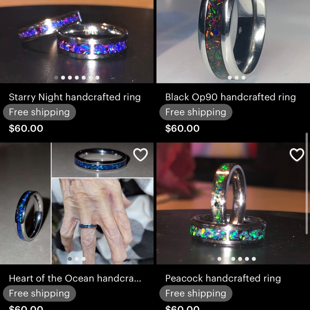 handcrafted rings - Picture 3 of 5